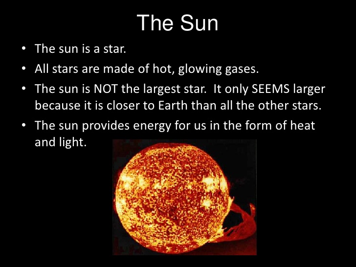 science facts for students about sun 